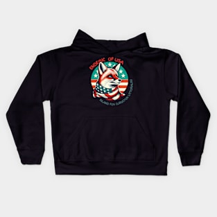 Endemic species of America: island fox Kids Hoodie